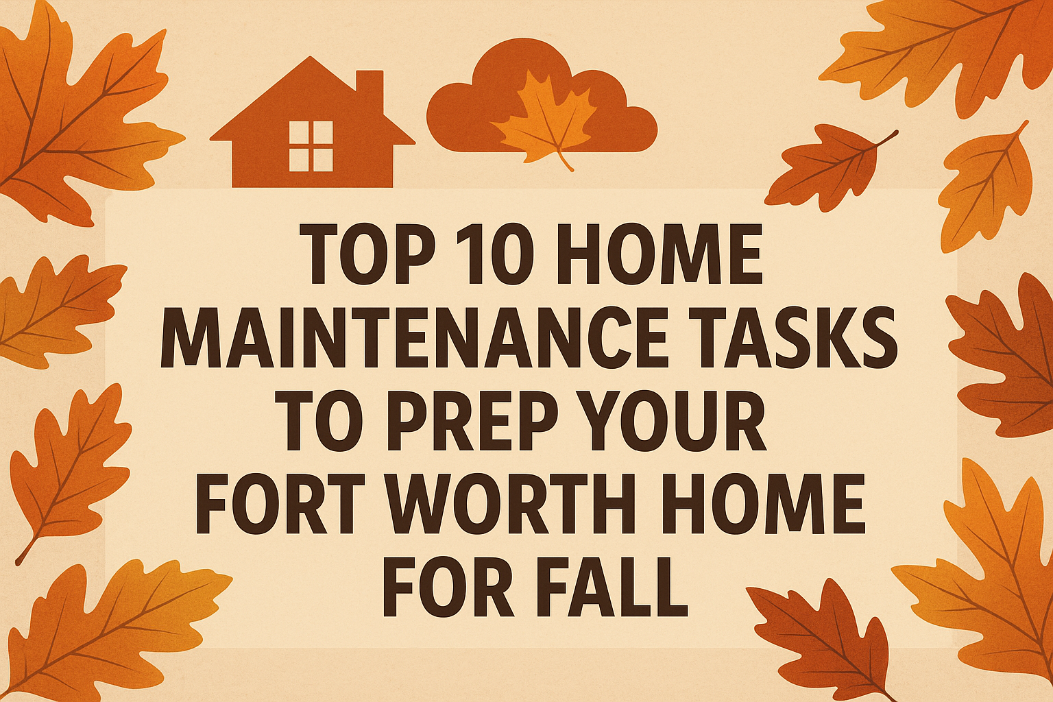 top 10 maintenance tips to prep your fort worth home for fall graphic